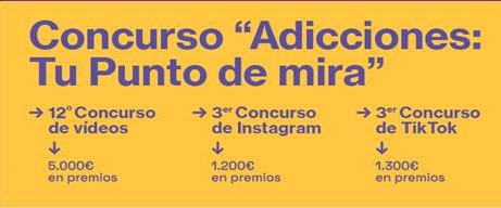Cartel concurso adicciones