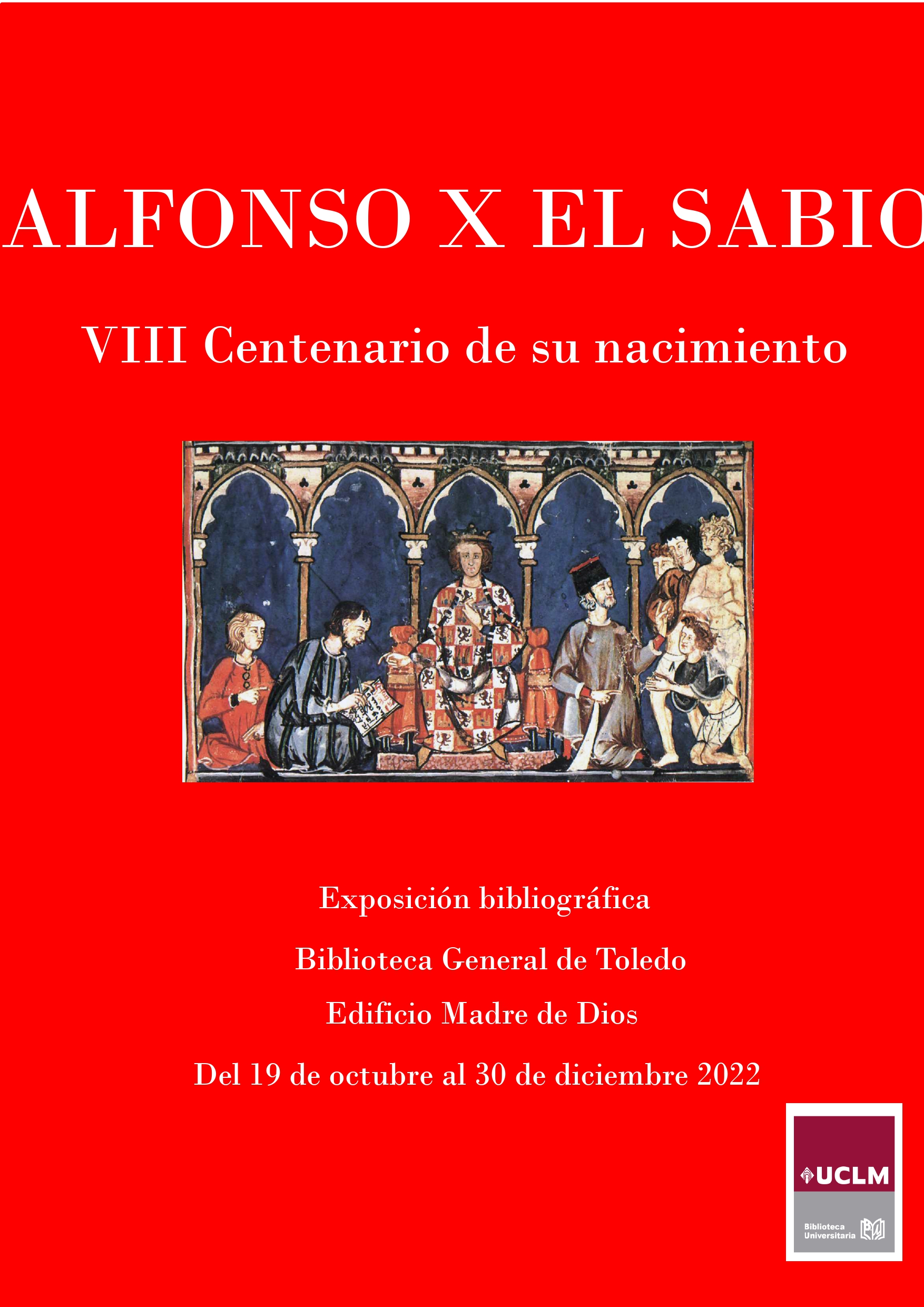 Exposición sobre Alfonso X en la Biblioteca General del campus de Toledo