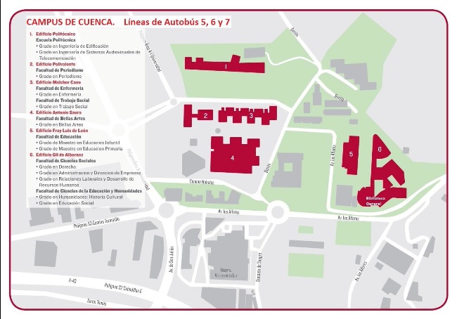 Plano del Campus de Cuenca