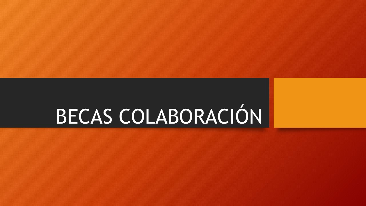 Becas colaboracion