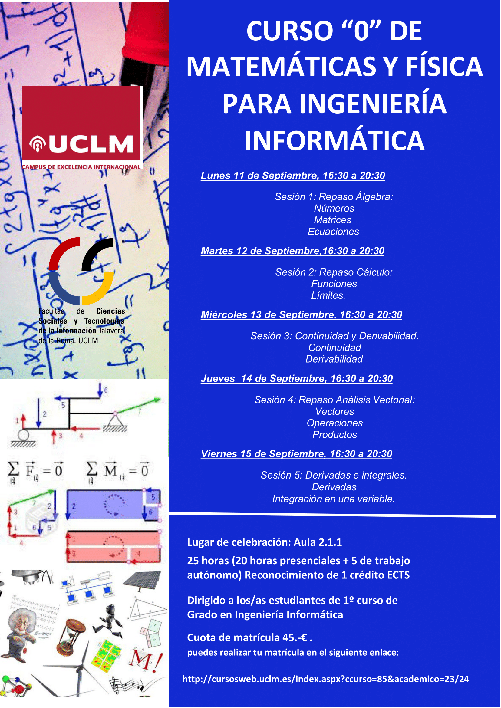 Curso 0 de Matemáticas y Física 