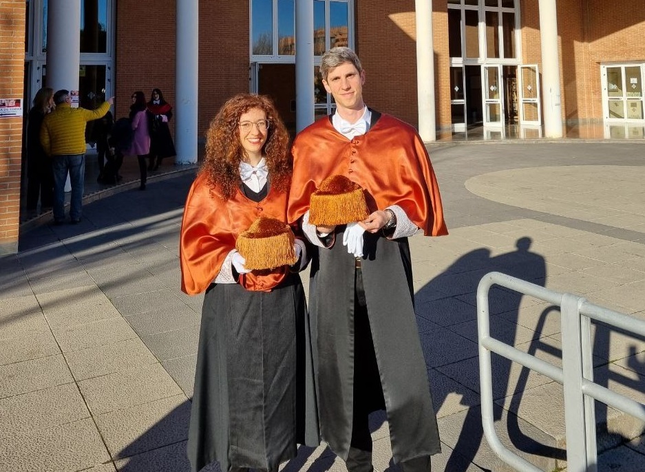 Los profesores de la etsiiAB Celia Garrido y Luis Roda, premios extraordinarios de Doctorado del curso 2022 / 2023
