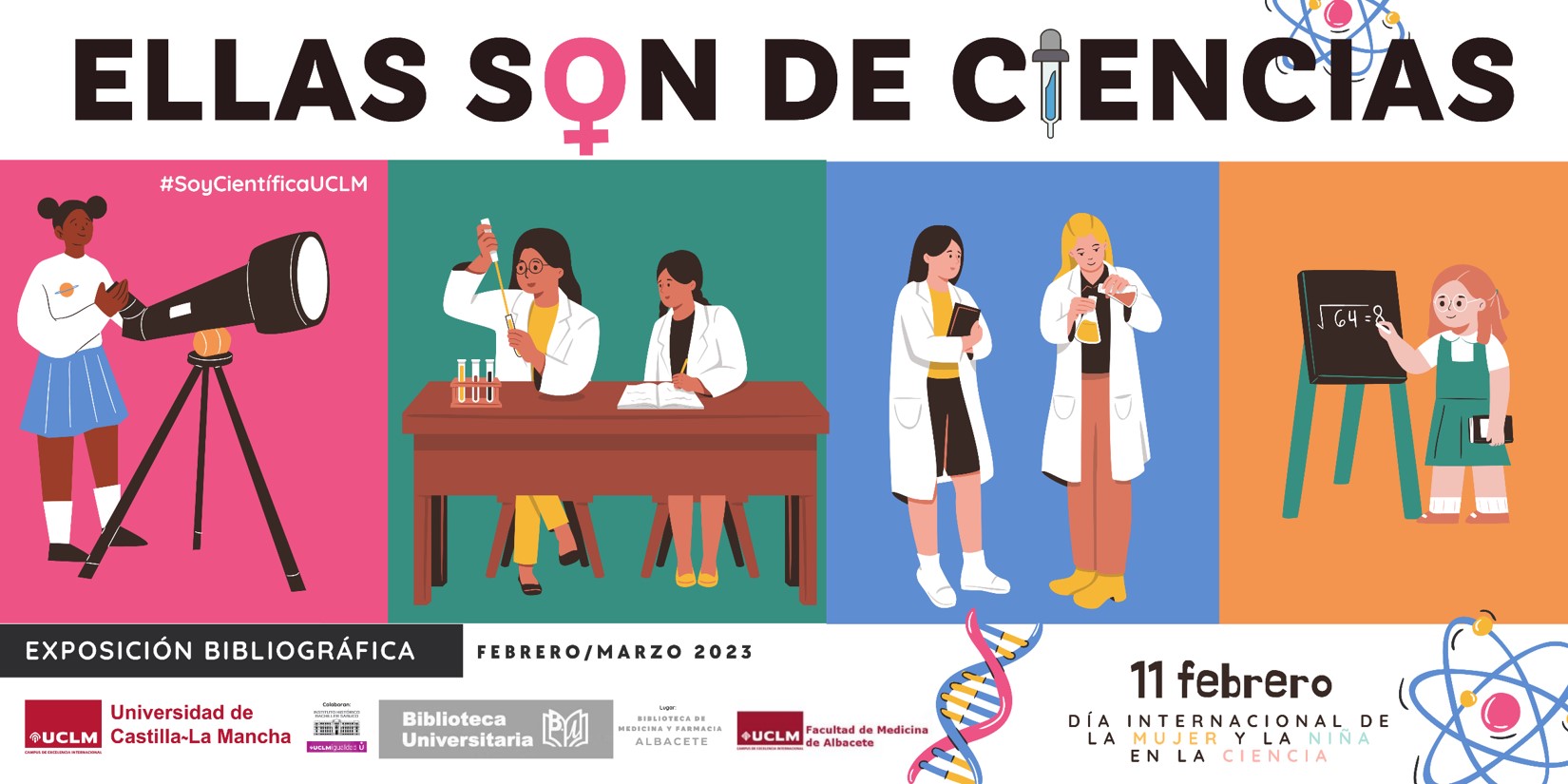 CARTEL ELLAS SON DE CIENCIAS