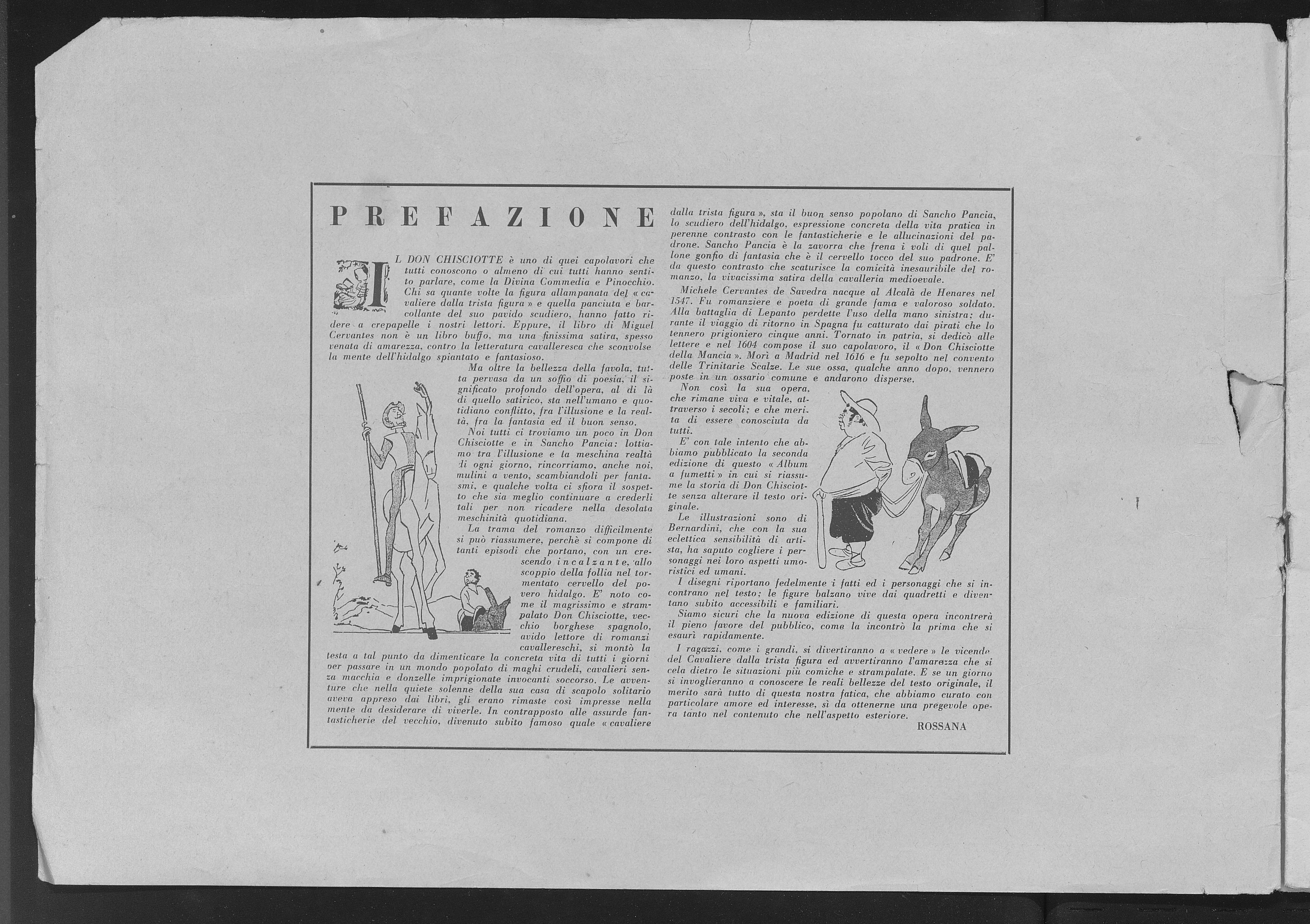 Don Chisciotte / disegni di Piero Bernardini.-- Edizione di lusso. Firenze : Corrado Tedeschi Editore, [1947] 