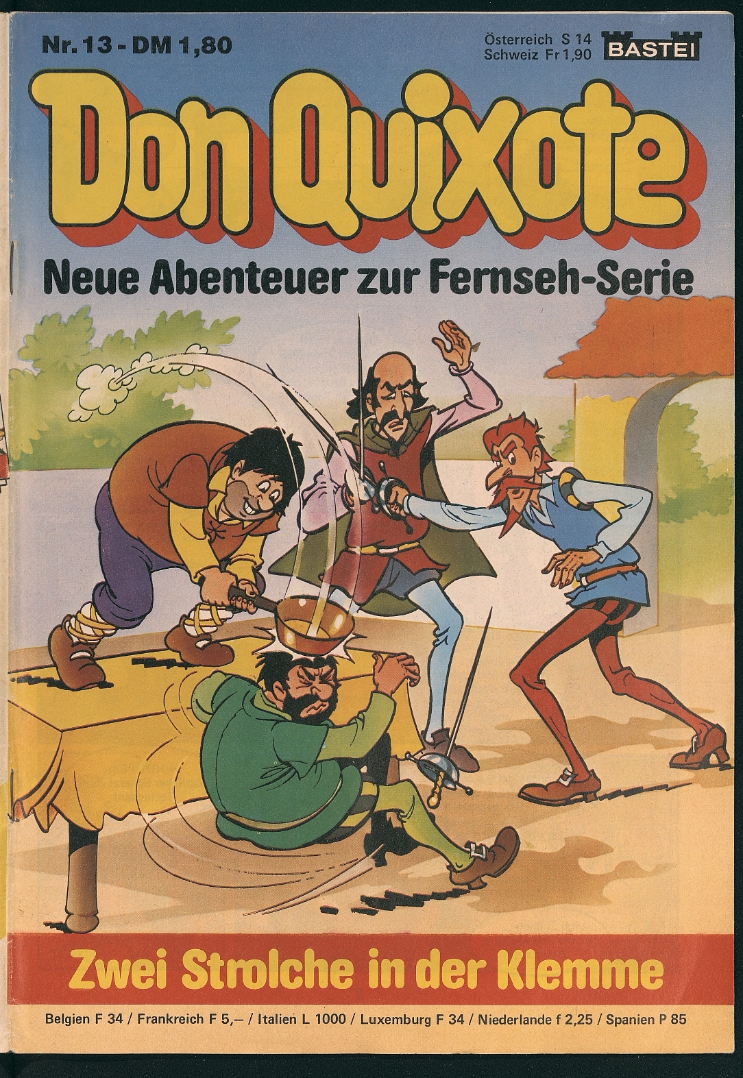 Don Quixote : der trick des falschen grafen: neue abenteuer zur Fernseh-Serie. köln : Bastei, [1981] 