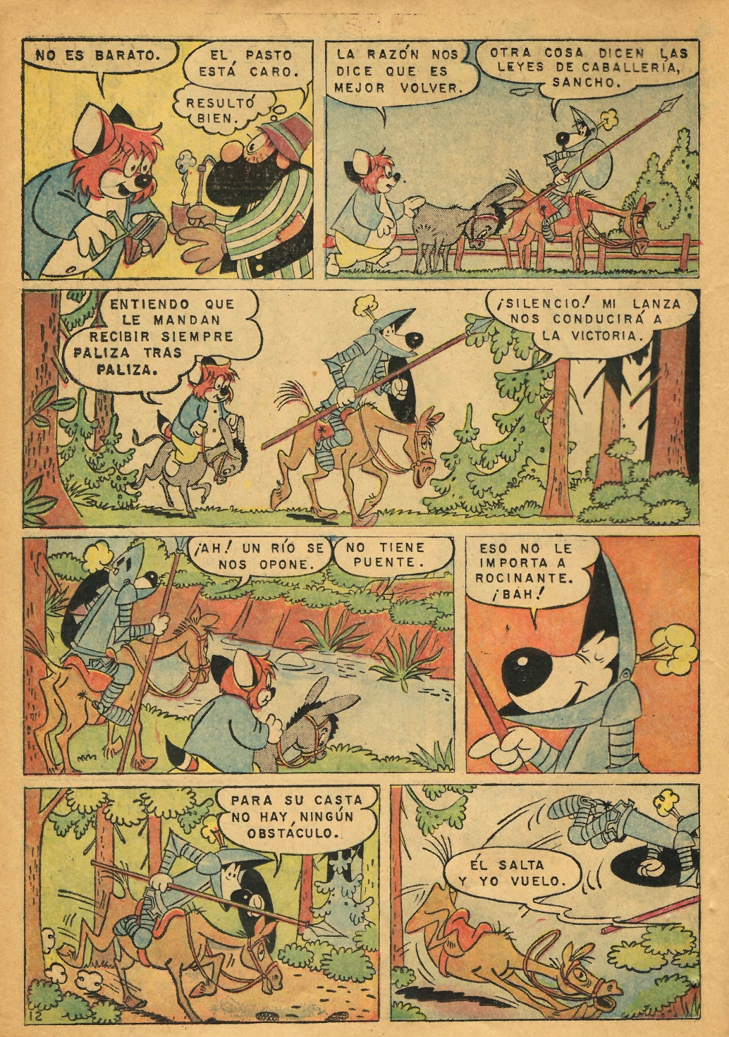  Lupo en "Don Quijote de La Mancha", II parte.  En: Publicado en: Fix y Foxi. México: D.F.: Organización Editorial Novaro, 1965 Año II, nº25; 1º de octubre de 1965; P. 11-24