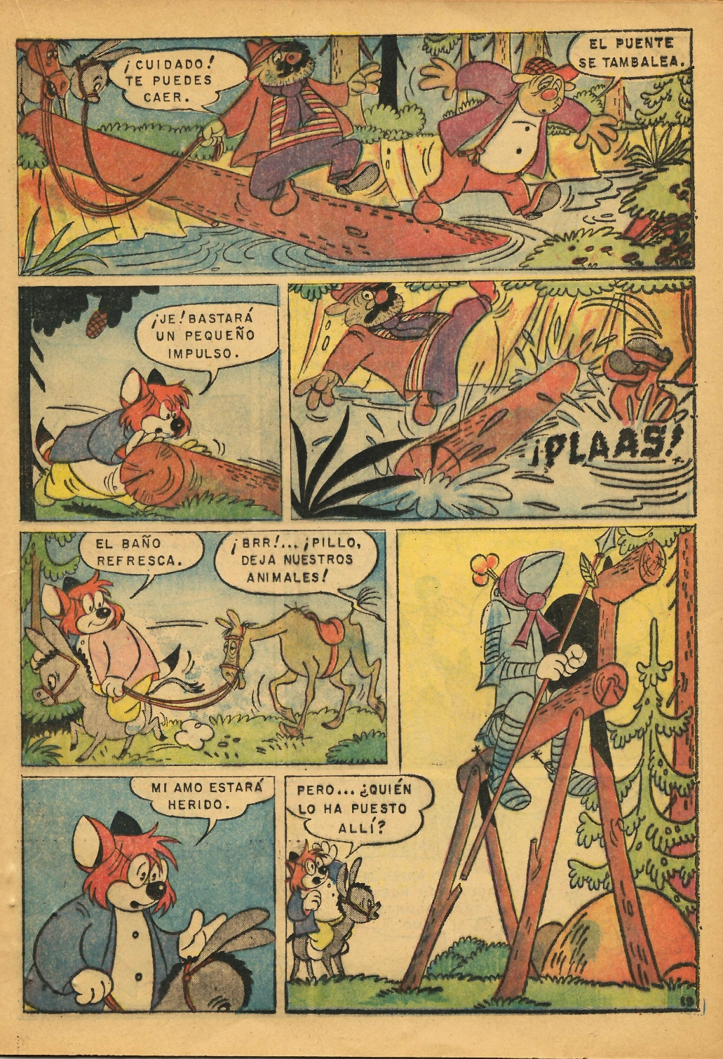  Lupo en "Don Quijote de La Mancha", II parte.  En: Publicado en: Fix y Foxi. México: D.F.: Organización Editorial Novaro, 1965 Año II, nº25; 1º de octubre de 1965; P. 11-24