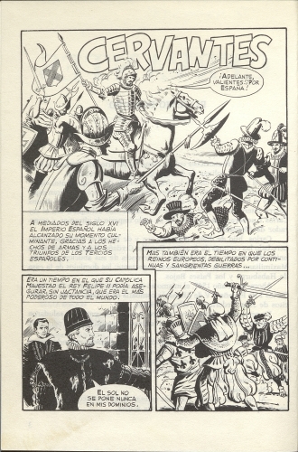 Cervantes : el creador de Don Quijote / [Texto E. Sotillos; guión E. M. Fariñas; dibujos A. Sánchez; Portada Bosch Penalva]