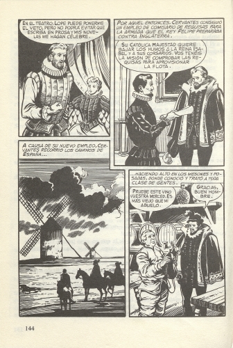 Cervantes : el creador de Don Quijote / [Texto E. Sotillos; guión E. M. Fariñas; dibujos A. Sánchez; Portada Bosch Penalva]