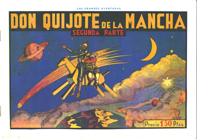 El ejemplar del CELM de este título se trata de una reproducción facsímil de la original. Este título es el más antiguo de los publicados en España, refiriéndonos a adaptaciones en tebeo de Don Quijote como título independieDon Quijote de La Mancha / [Torrent]. -- [S.l. : s.n., s.a]. -- 2 v., 16 p. : il. col. y b/n ; 17x24 cm.. -- (Las grandes aventuras; [18-19]). -- Reprod. facs. de la ed. de: Barcelona: Hispano Americana de Ediciones, [1940] Don Quijote de La Mancha / [Torrent]. -- [S.l. : s.n., s.a]. -- 2 v., 16 p. : il. col. y b/n ; 17x24 cm.. -- (Las grandes aventuras; [18-19]). -- Reprod. facs. de la ed. de: Barcelona: Hispano Americana de Ediciones, [1940] nte y no publicado dentro de revistas de contenido variado.