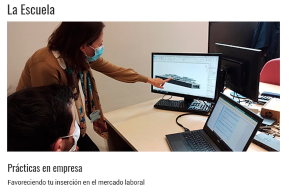 La Escuela. Prácticas en empresa. Favoreciendo tu inserción laboral