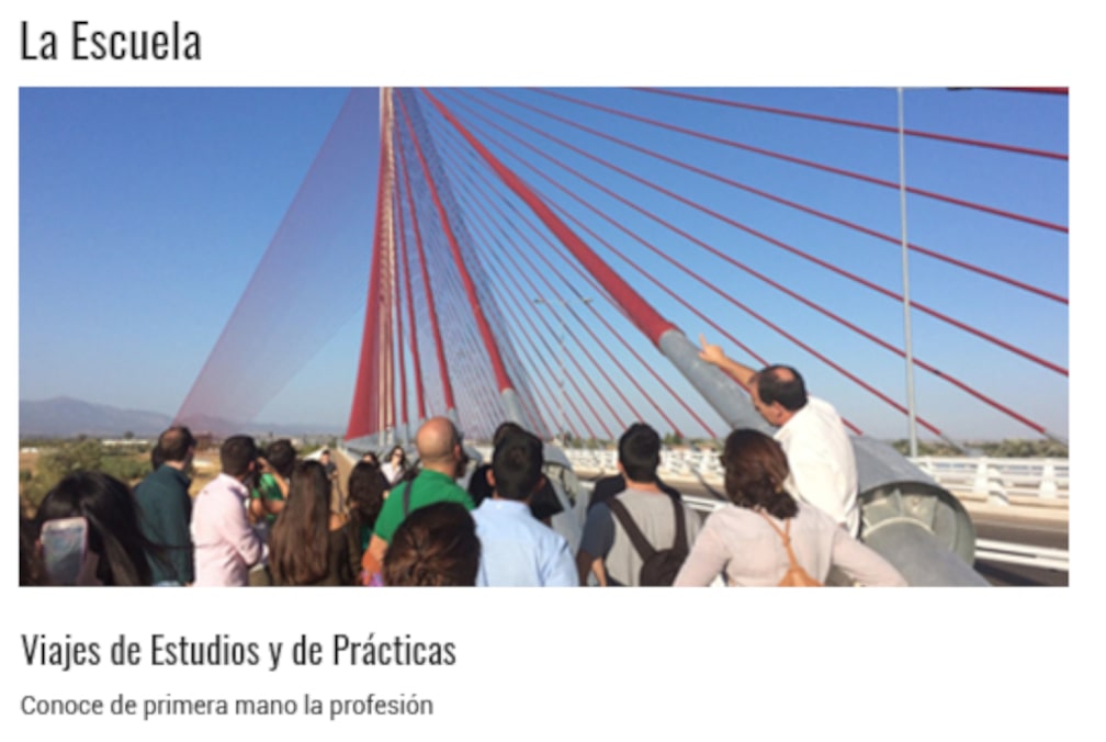 La Escuela. Viajes de estudios y prácticas. Conoce de primera mano la profesión
