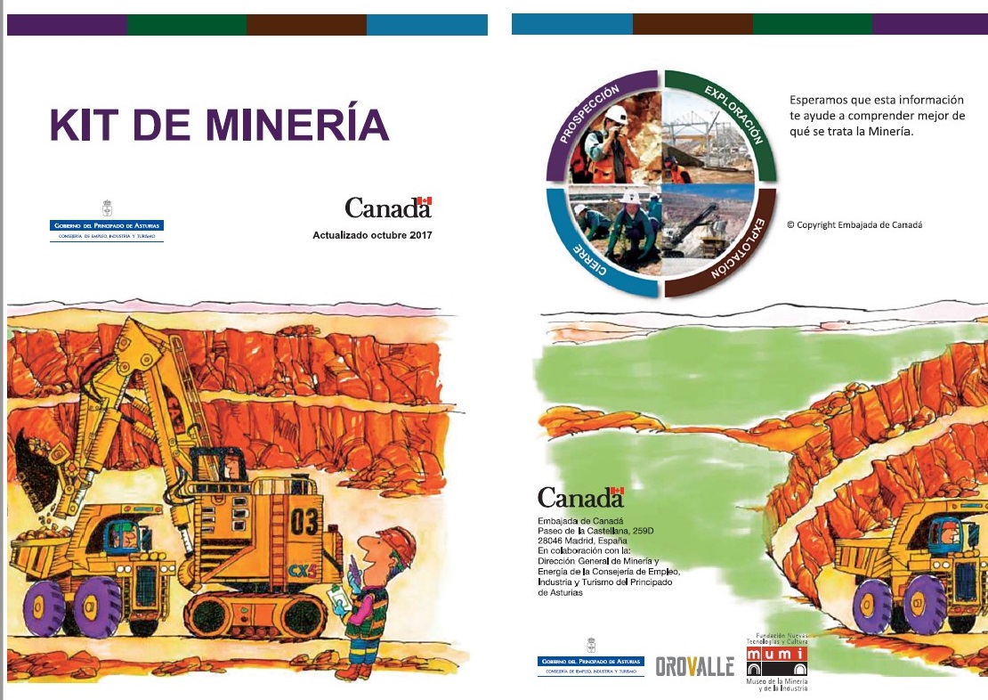 Portadas del librito titulado Kit de Minería