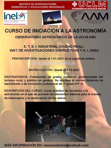 CURSO DE INICIACION A LA ASTRONOMIA