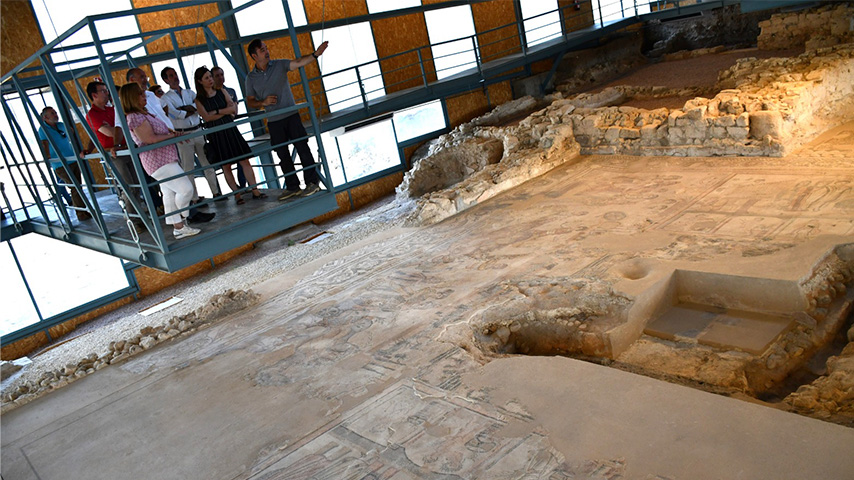 Visita al yacimiento de la villa romana de Noheda