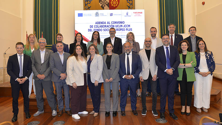 Firma de la adenda al convenio entre la UCLM y la Consejería de Economía relativo al FSE+