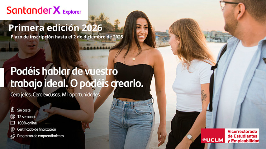 Imagen de la campaña del programa Santander X Explorer