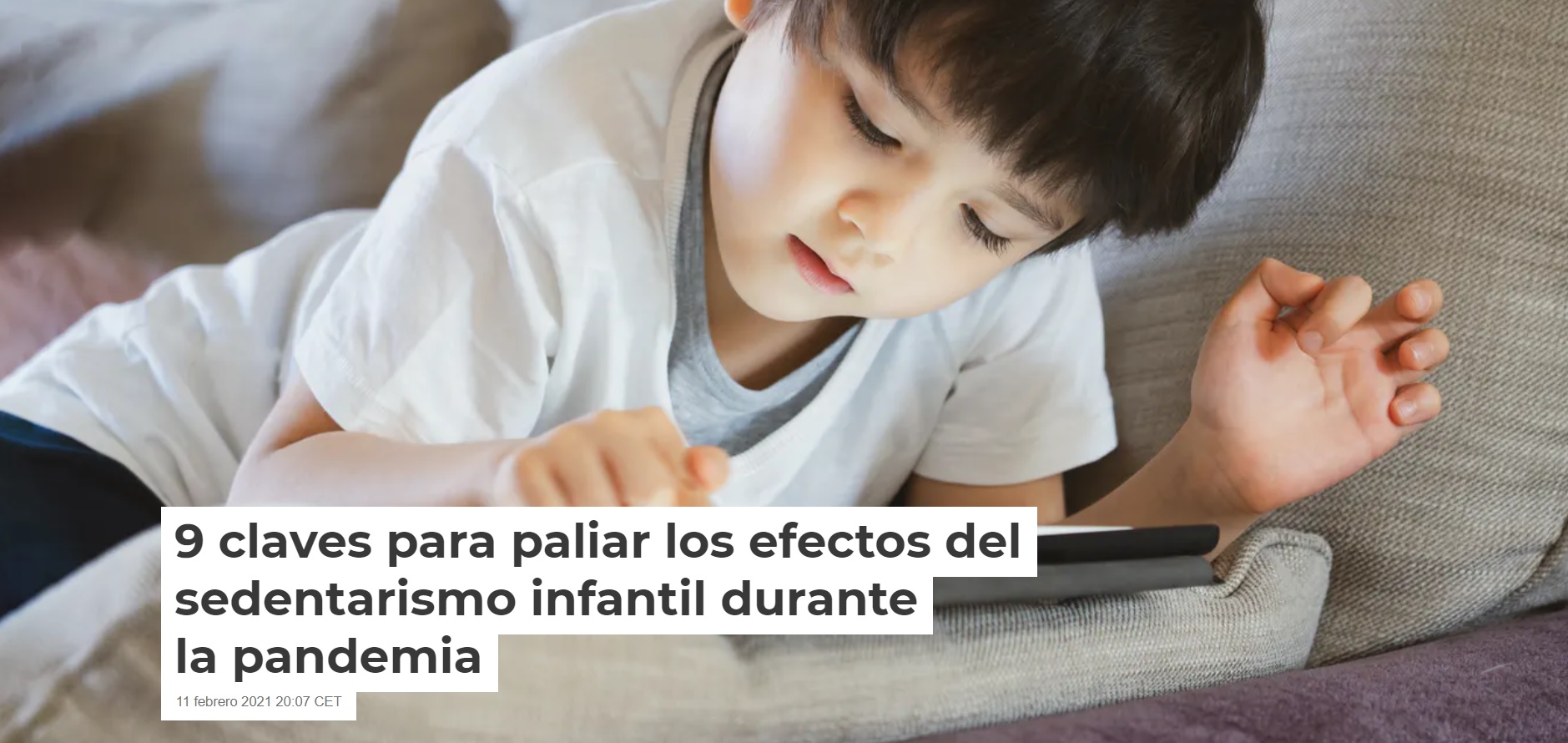 Sedentarismo infantil